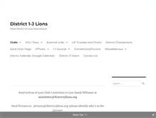 Tablet Screenshot of district1jlions.org